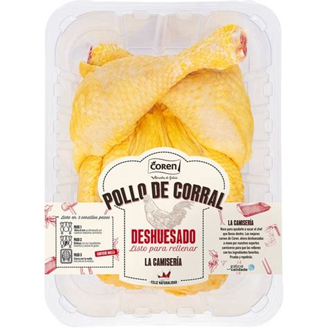 Coren La Camiseria Pollo De Corral Deshuesado Listo Para Rellenar Peso