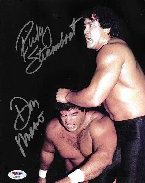 Ricky Steamboat Don Muraco Signed WWE 8x10 Photo COA Picture