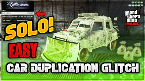 EASY STILL WORKING SOLO CAR DUPLICATION GLITCH AUTO SHOP GTA 5