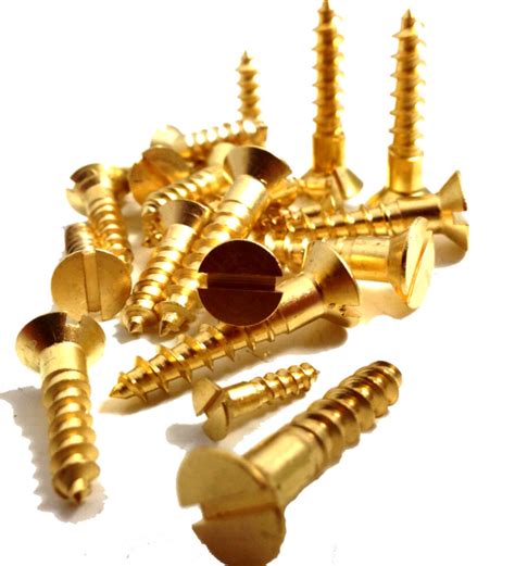 Brass Csk Slotted Wood Screws C Interfix