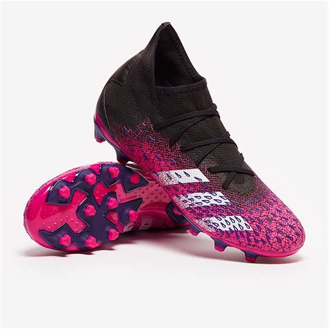 Adidas Predator Freak3 Mg Core Blackwhiteshock Pink Mens Boots