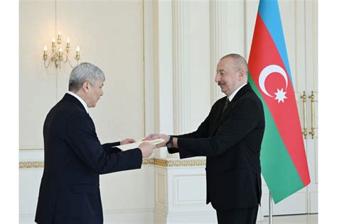 Le Pr Sident Ilham Aliyev Re Oit Les Lettres De Cr Ance Du Nouvel