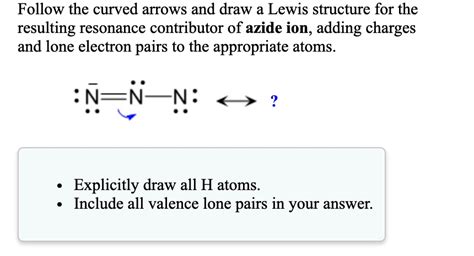 Solved Follow The Curved Arrows And Draw A Lewis Structure For The