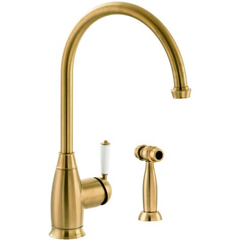 Abode Astbury Single Lever Kitchen Mixer Tap With Integrated Handspray