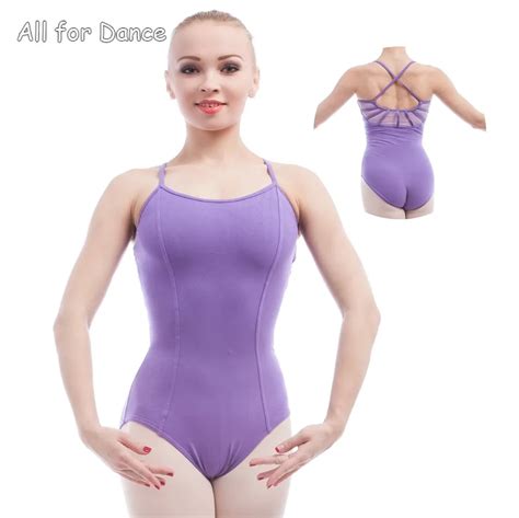 Free Shipping Purple Ballet Leotard For Women Sleeveless Camisole