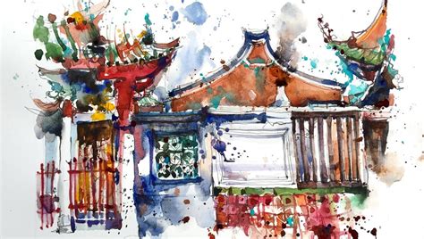 Paul Wang: Urban Sketching Watercolor Drawing from the Heart - DANIEL ...