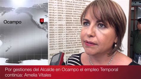 Por gestiones del Alcalde de Ocampo el empleo temporal continúa Amelia