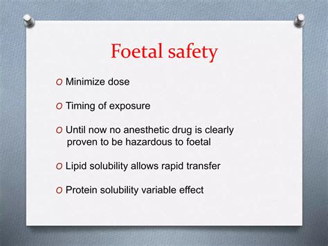 Anesthesia For Non Obstetric Patient In Pregnancy Ppt