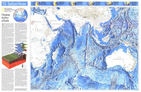 Indian Ocean Published 1992 By National Geographic Shop Mapworld