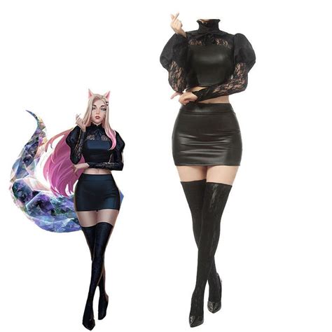 Lol Kda The Baddest Nine Tailed Fox Ahri Cosplay Costumes Cosplay