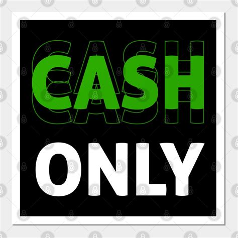 Printable Cash Only Sign Artofit