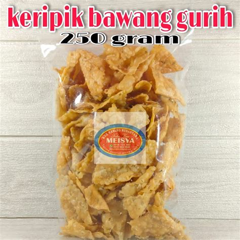 Jual Keripik Bawang 250gr Keripik Pangsit Keripik Bawang Shopee