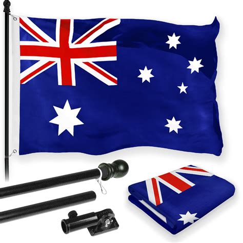 G Combo Pack Feet Tangle Free Spinning Flagpole Black Australia