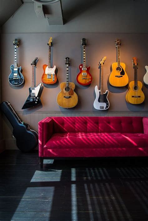 35 Simple Guitar Wall Display Ideas For Music Lovers – OBSiGeN