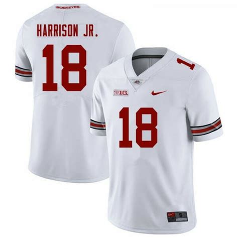 Hot Buy New Marvin Harrison Jr Jersey 18 White Ncaa 2023