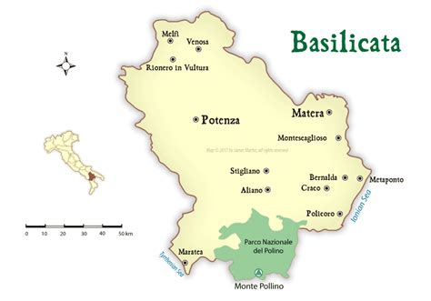 Basilicata Map and Travel Guide | Wandering Italy