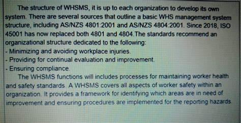 Bsbwhs Assessment Pdf Bsbwhs Develop Implement And Maintain