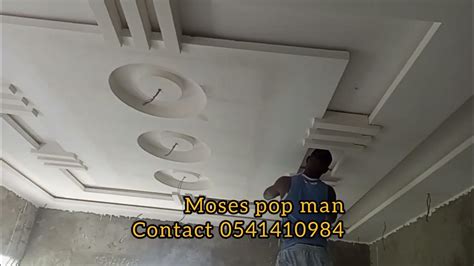 Pop Ceiling Design S Installation In Ghana 🇬🇭by Moses Design S Work Youtube