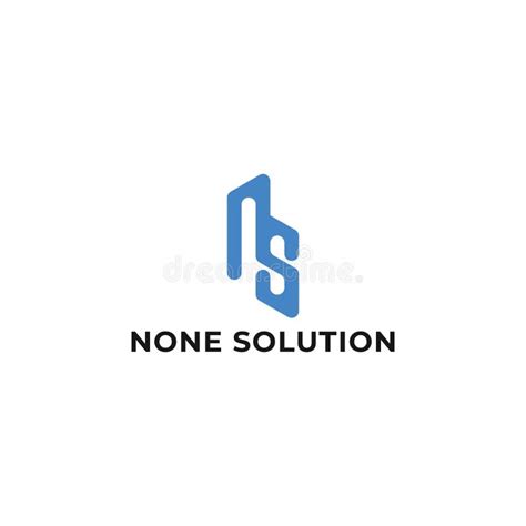 Abstract Initial Letter Ns Or Sn Logo In Blue Color Isolated In White