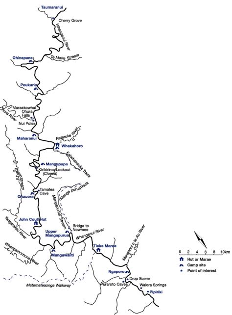 Whanganui River Map | Longest Navigable River