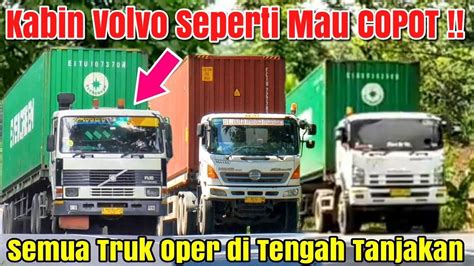 Kabin Hampir Copot Truk Kontainer Volvo Fl Hino Fm Isuzu