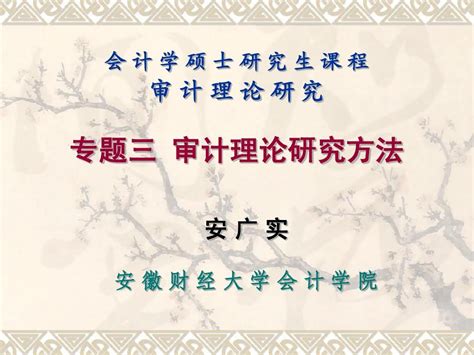 03专题三 审计理论研究方法word文档在线阅读与下载无忧文档