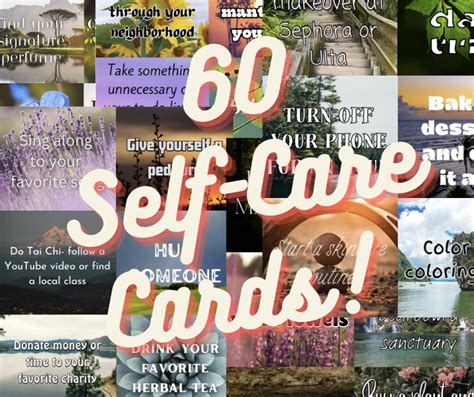 Self Care Cards Printable Self Care Ideas Self Care Ideas Etsy