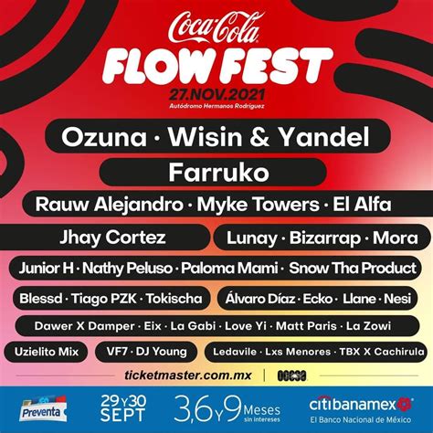 Coca Cola Flow Fest 2024 Ticketmaster Mexico Ailey Arlinda