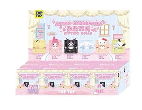 Top Toy Sanrio Sitting Dolls Full Set Single Blind Box Able To