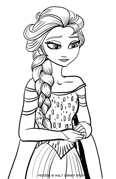 Elsa Para Colorear Dibujos Para Imprimir Y Pintar Dibujos De Colorear