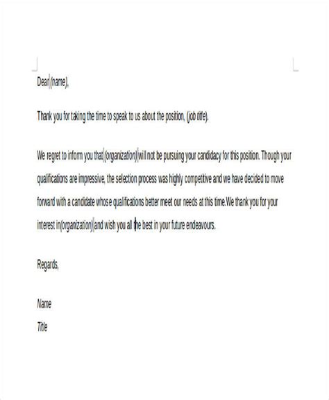 Business Proposal Rejection Letter Sample Milo Naufal