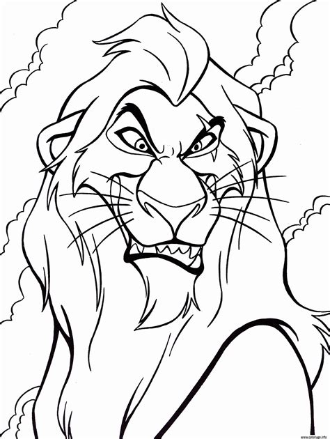 Coloriage Mechant Du Roi Lion Jecolorie