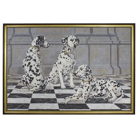 Dalmatian Painting At 1stdibs