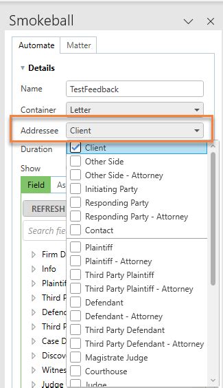 Attach A Document Container To A Template Smokeball Support Hub