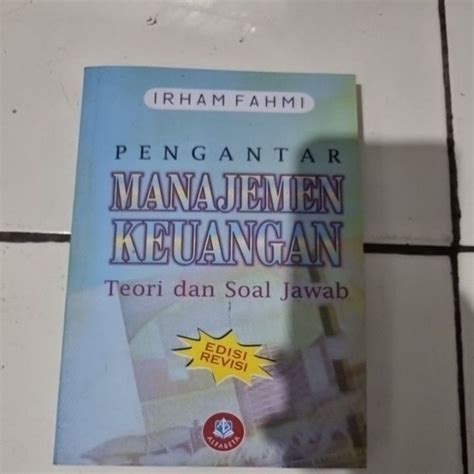 Jual Pengantar Manajemen Keuangan Teori Dan Soal Jawab Shopee Indonesia