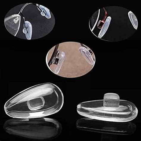 Eyeglass Nose Pads Soft Silicone Glasses Nose Pads Air Chamber Push In Pushin 5pairs