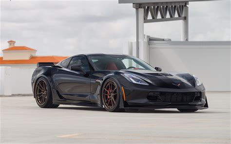 2022 Corvette Stingray Z06 Black Wallpaper