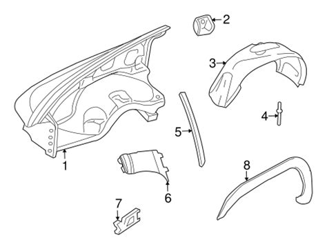 Exterior Trim - Fender for 1999 Dodge Durango | Mopar Parts