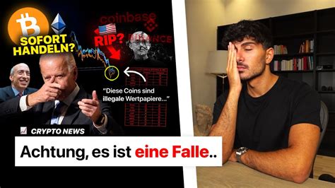 Bitcoin CRASH Binance Coinbase BEIDE ANGEKLAGT Von SEC Fake Dump
