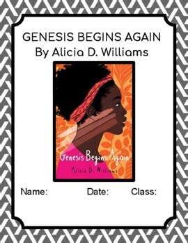 Novel Study: GENESIS BEGINS AGAIN by Alicia D. Williams | TpT