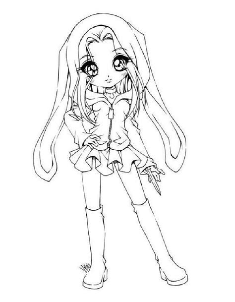 Cute Chibi Coloring Page In 2023 Coloringus