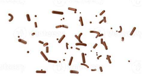 Chocolate Sprinkle Falling Isolated 3d Illustration 23520137 PNG