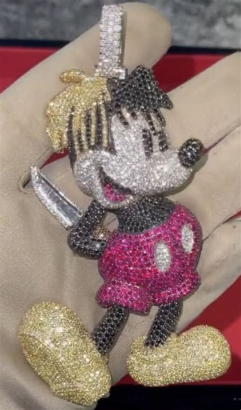 4 75 Ct Diamond Cartoon Pendant Iced Out Pendant Hip Hop Etsy