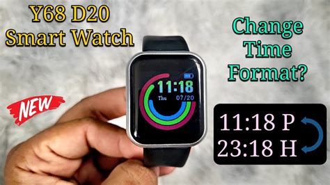 Y68 D20 FitPro Smartwatch How To Change The Time Format 24 Hours