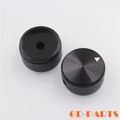 10PCS 30x17mm Black Machined Solid Full Aluminum Volume Knob For