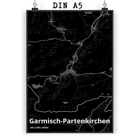 Mr And Mrs Panda Poster Din A5 Garmisch Partenkirchen Geschenk Ort