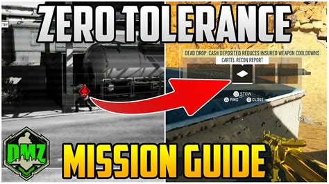 Zero Tolerance Mission Guide For Season Warzone Dmz Dmz Tips