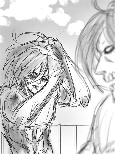 Doodle Art Attack On Titan Oc With Eren By Orehyeonggie On Deviantart