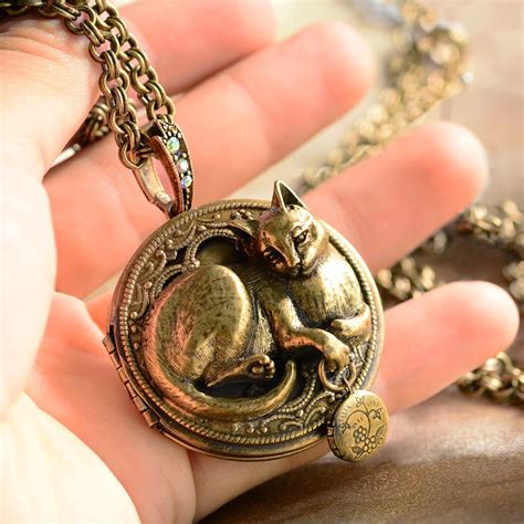 Cat Pendant Cat Necklace Cat Jewelry Kitty Necklace Cat