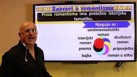 Crnogorski srpski bosanski hrvatski jezik i književnost Romantizam